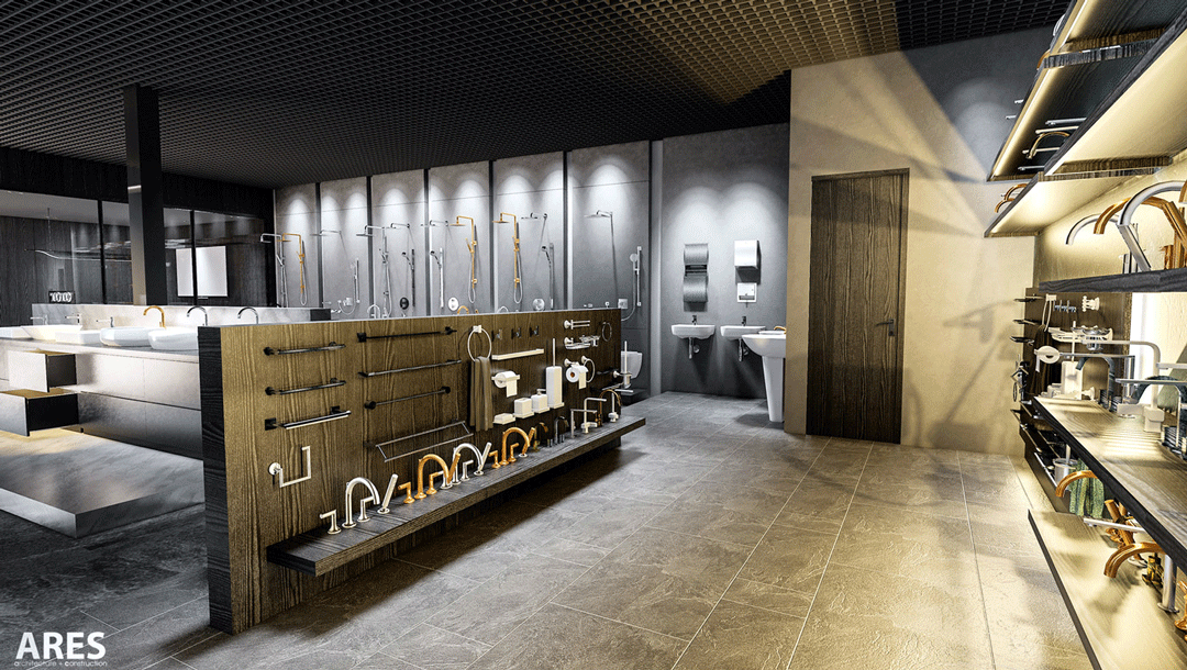 Thiết kế nội thất showroom thiết bị vệ sinh tại Gò Vấp