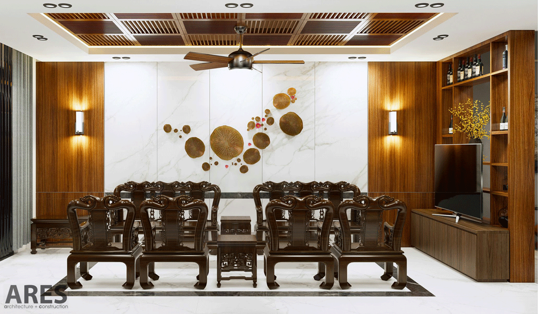 Thiết kế nội thất nhà ống đẹp hiện đại tại Bình Chánh, TP.HCM